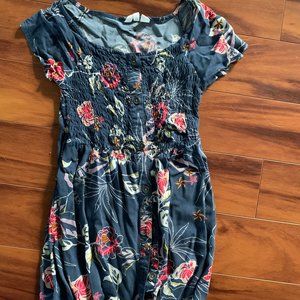 Roxy Girl Blue Floral Dress